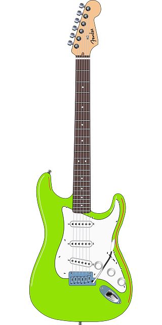 green guitar