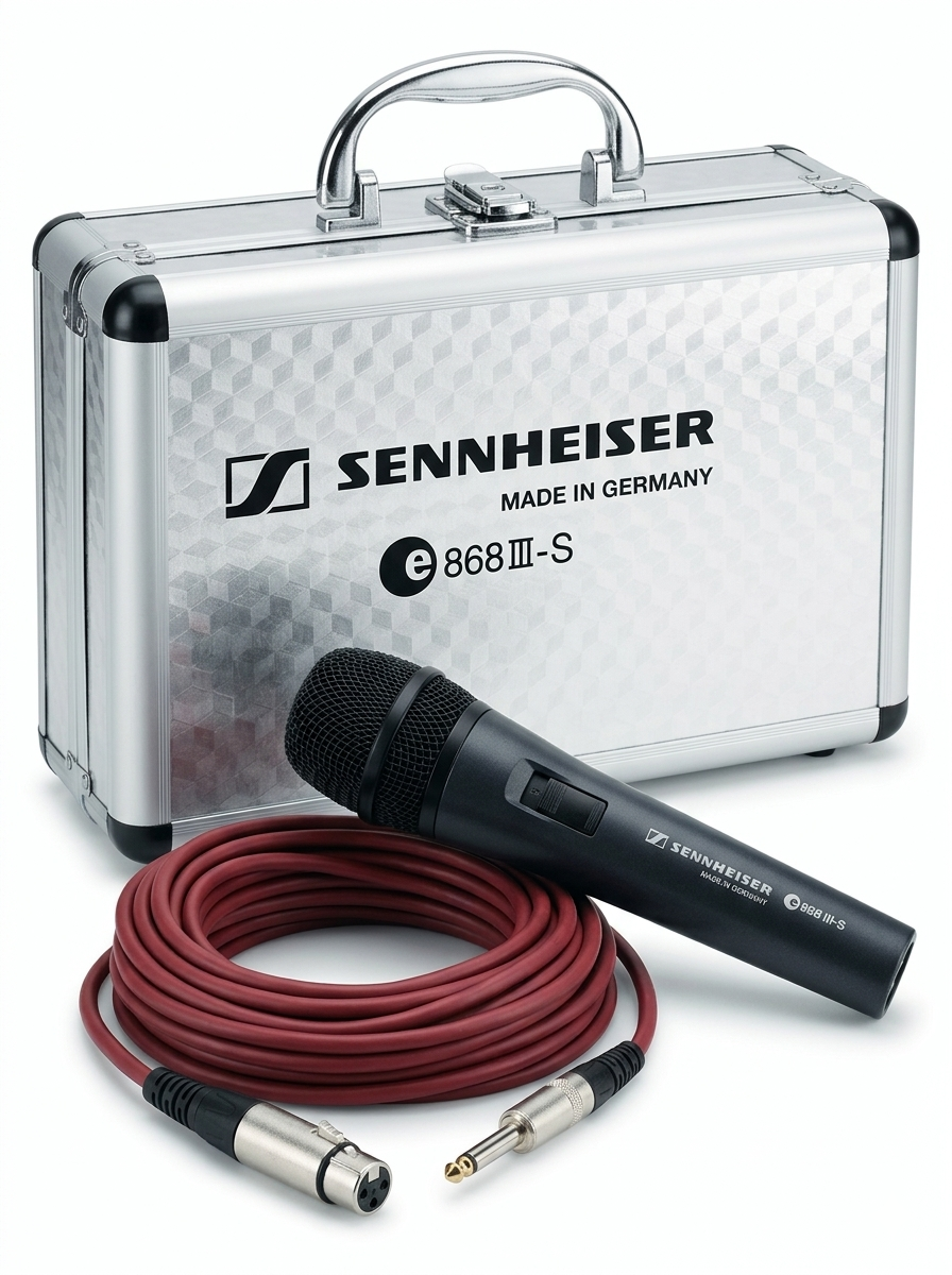 Sennheiser dynamic wired microphone e 868 s